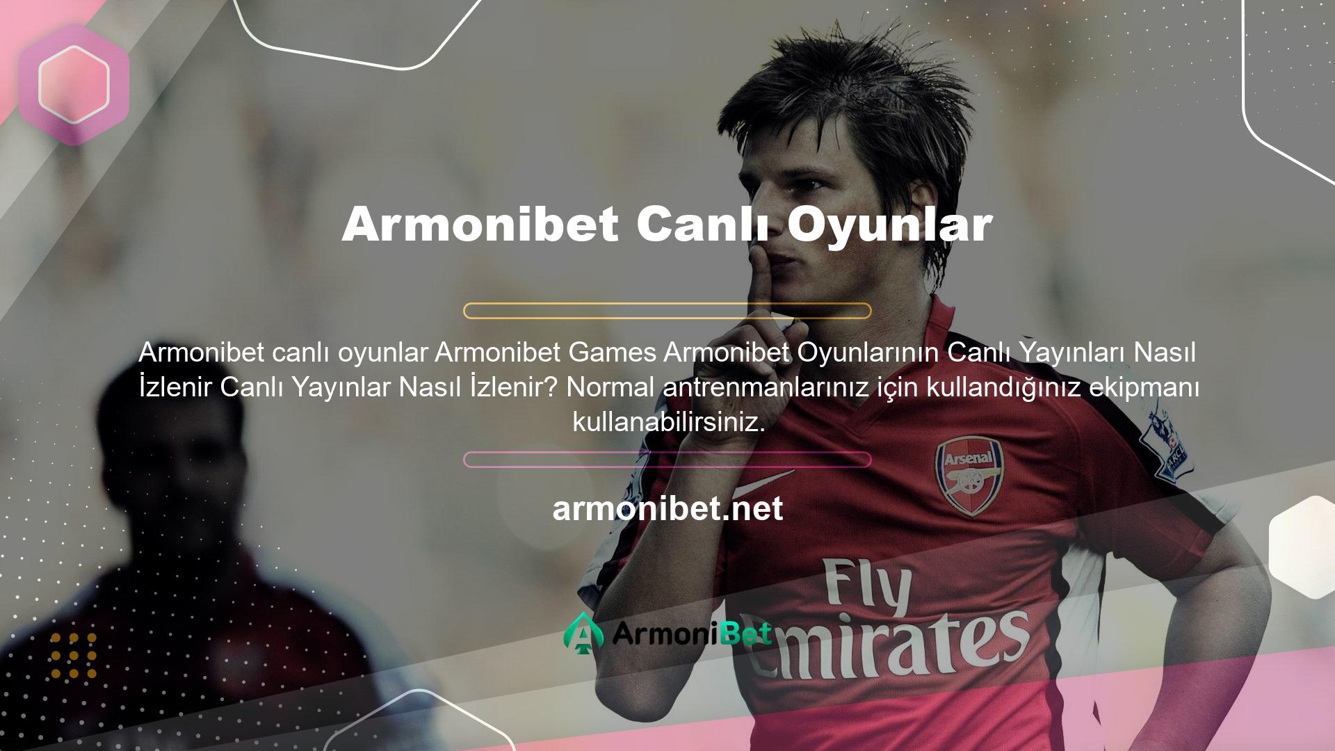 Armonibet sitesinin bir üyesiyseniz, sitenin canlı programını bilgisayarınızda ve internette izleyebilirsiniz